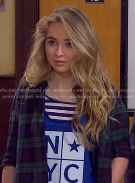 Maya’s blue NYC tank top on Girl Meets World