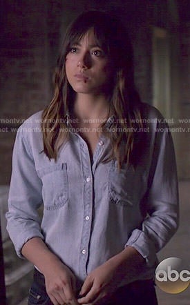 Skye's chambray shirt with pockets on Agents of SHIELD