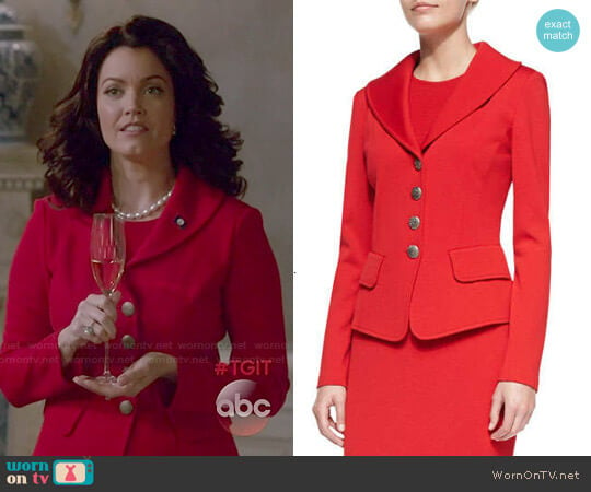 St John Collection 4 Button Blazer worn by Mellie Grant (Bellamy Young) on Scandal