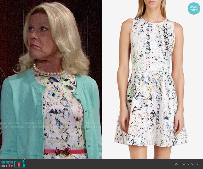 Ted Baker Sapira Crystal Droplets Dress worn by Pamela Douglas (Alley Mills) on The Bold and the Beautiful