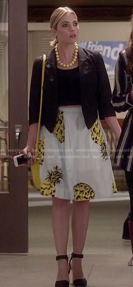 Hanna’s pineapple print skirt on Pretty Little Liars