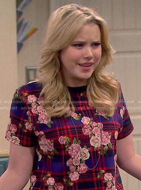 Lennox’s plaid and floral top on Melissa and Joey