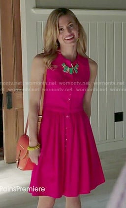 Paige's pink shirtdress on Royal Pains