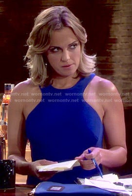 Sage’s blue dress on The Young and the Restless