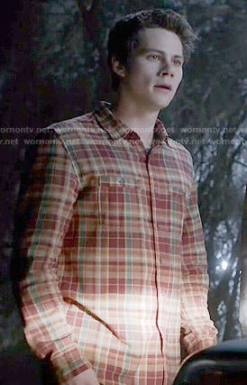 Stiles's plaid shirt on Teen Wolf