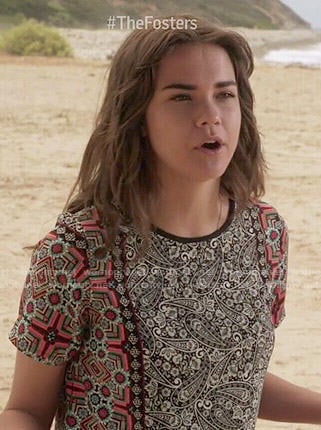 Callie’s paisley print top on The Fosters
