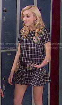 Emma's floral and plaid two-piece set on Jessie
