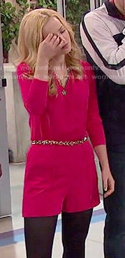 Liv's red romper on Liv and Maddie