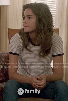 Callie’s striped tee on The Fosters