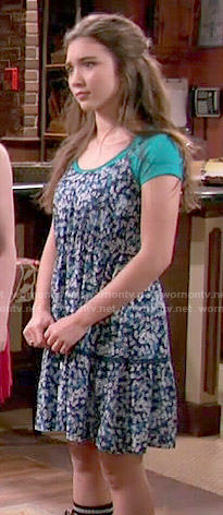 Riley's blue floral dress on Girl Meets World