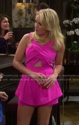 Gabi's pink romper on Young and Hungry