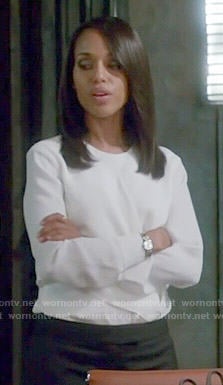 Olivia’s white blouse on Scandal