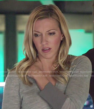 Laurel’s grey sweater on Arrow