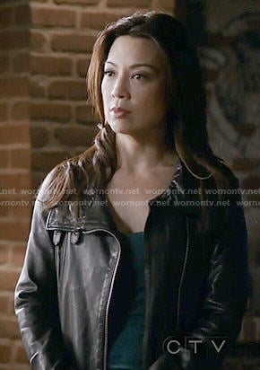 Melinda’s leather jacket on Agents of SHIELD
