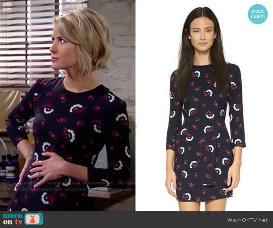 ALC Tordi Dress worn by Caroline Spencer (Linsey Godfrey) on The Bold and the Beautiful