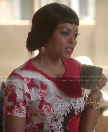 Cookie’s red abstract print tee on Empire