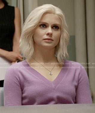 Liv's purple v-neck sweater on iZombie