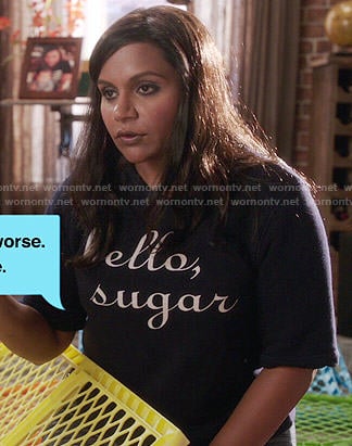 Mindy’s hello, sugar top on The Mindy Project