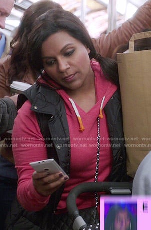 Mindy’s pink hoodie on The Mindy Project