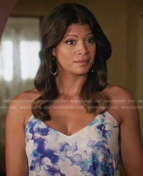 Xiomara's watercolor print cami on Jane the Virgin