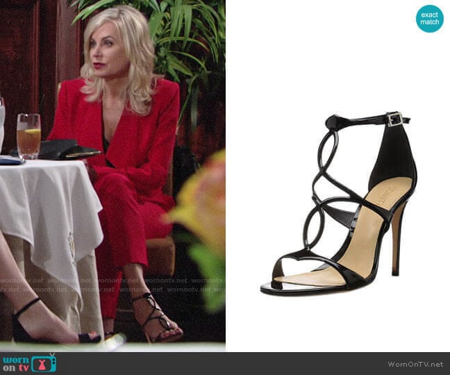 Schutz Rania Sandals worn by Ashley Abbott (Eileen Davidson) on The Young and the Restless