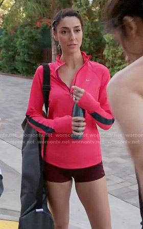 Delia's pink Nike top on Girlfriends Guide to Divorce