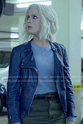 Liv’s blue leather jacket on iZombie