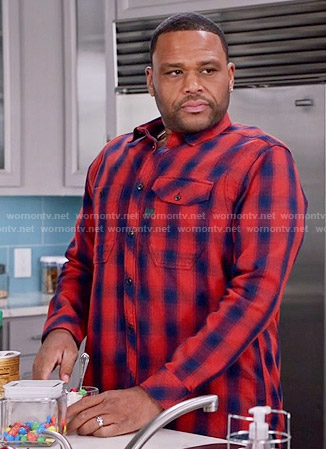 Andre’s red checked shirt on Black-ish