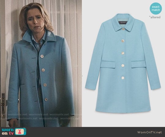 Gucci Single Breasted Wool Coat worn by Elizabeth McCord (Téa Leoni) on Madam Secretary