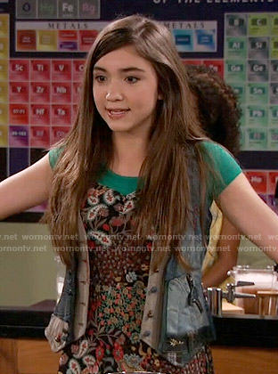 Riley's paisley and floral print dress on Girl Meets World