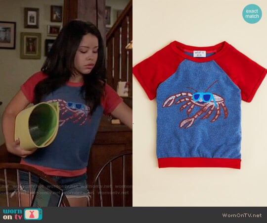 Wildfox Girls' Cool Crab Baggy Beach Jumper worn by Mariana Foster (Cierra Ramirez) on The Fosters