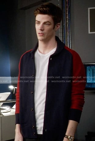 Barry’s blue jacket with red sleeves on The Flash