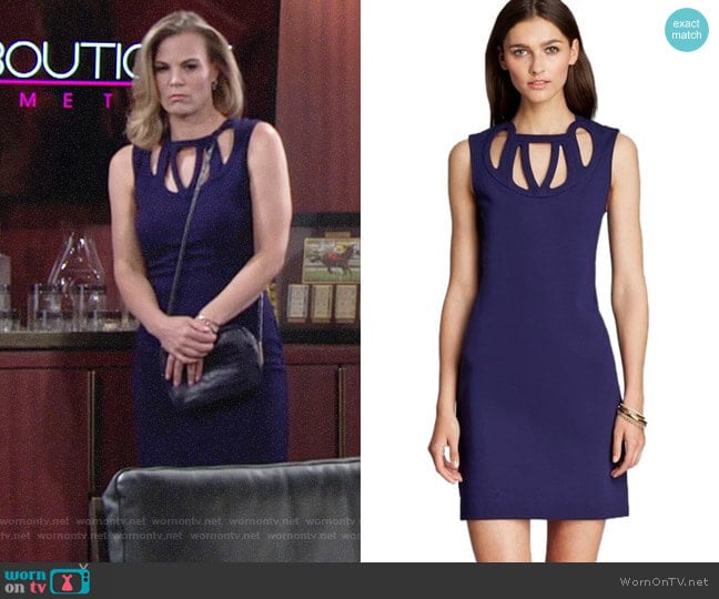 Diane von Furstenberg 'Amy' Cutout Dress worn by Phyllis Newman (Gina Tognoni) on The Young and the Restless