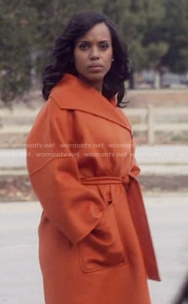 Olivia's orange coat on Scandal