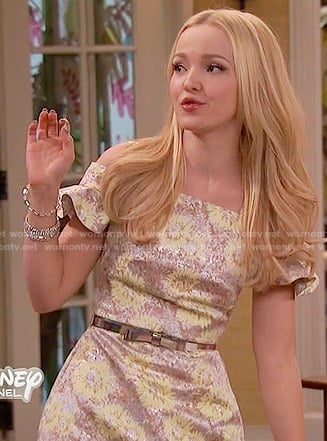 WornOnTV: Liv’s floral ruffle sleeved dress on Liv and Maddie | Dove ...