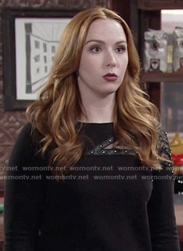 Mariah’s star studded sweater on The Young and the Restless