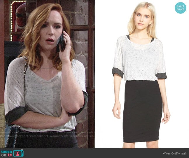 Splendid Speckled Melange Dress worn by Mariah Copeland (Camryn Grimes) on The Young and the Restless