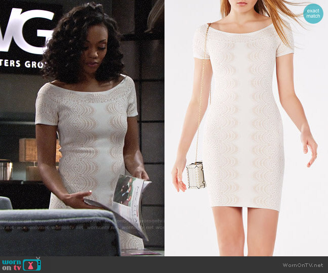 Bcbgmaxazria Kisha Dress worn by Hilary Curtis (Mishael Morgan) on The Young and the Restless