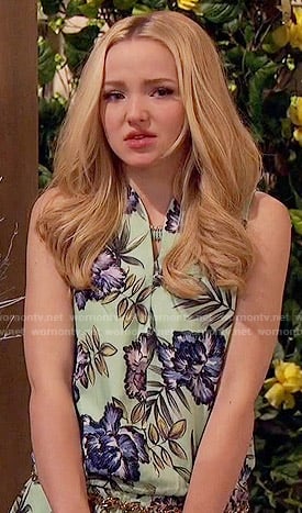 Liv’s mint green floral dress on Liv and Maddie