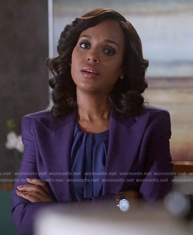 Olivia's purple blazer on Scandal