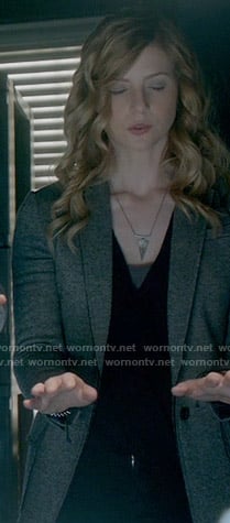 Valerie’s triangle necklace on The Vampire Diaries