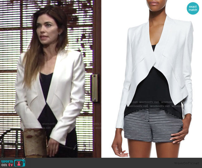 WornOnTV: Victoria’s white jacket on The Young and the Restless ...