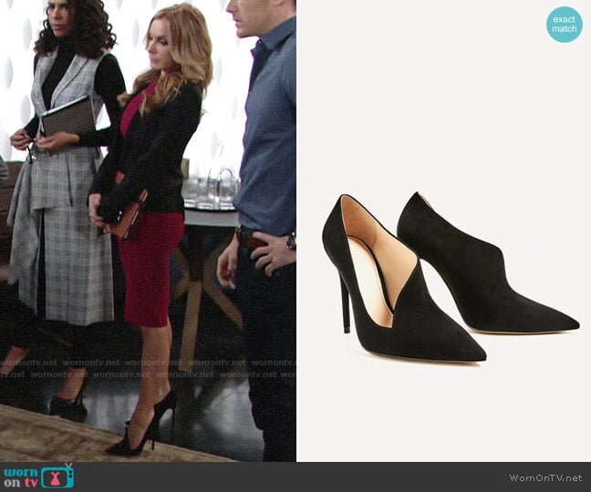 Zara Asymmetrical Heels worn by Lauren Fenmore (Tracey Bregman) on The Young and the Restless