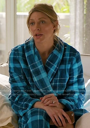 Josslyn’s blue plaid robe on Mistresses