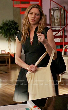 Josslyn's black v-neck dress on Mistresses