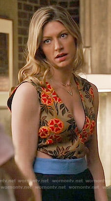 Josslyn’s floral cutout jumpsuit on Mistresses