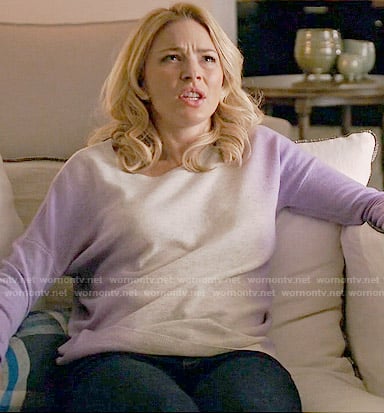 Kate's purple ombre sweater on Mistresses