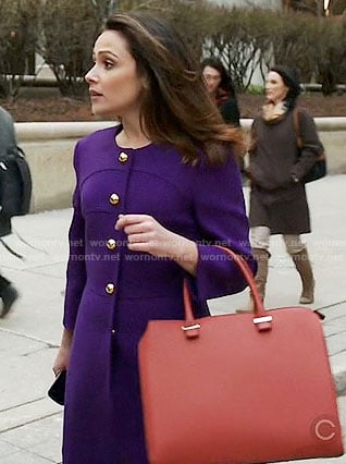 Emily's purple coat on Designated Survivor