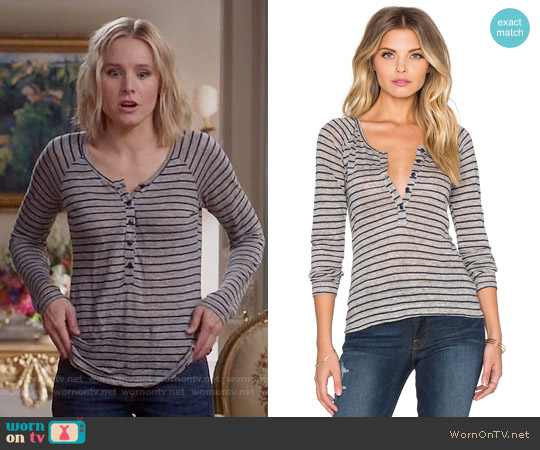 WornOnTV: Eleanor’s striped henley tee on The Good Place | Kristen Bell ...