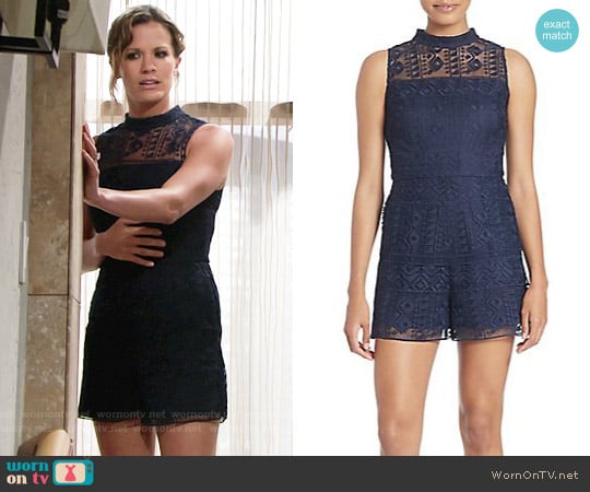 Parker Dori Romper worn by Chelsea Lawson (Melissa Claire Egan) on The Young and the Restless